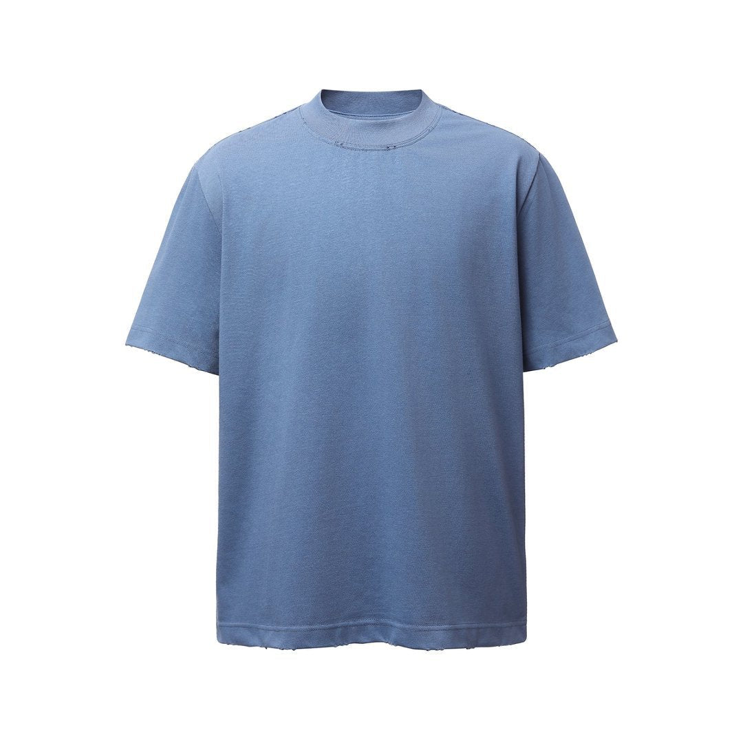 Heavyweight Washed Damage Short Sleeve T-Shirt