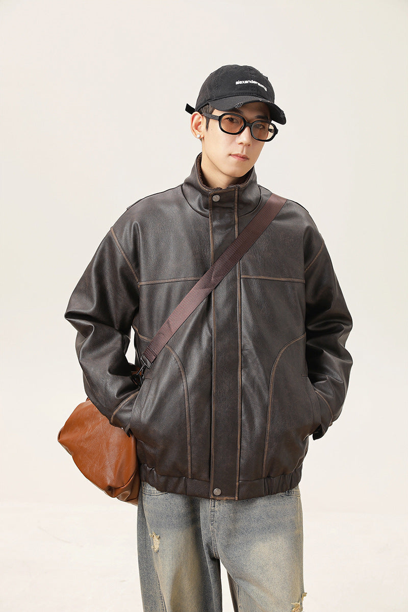 Veste en cuir américaine vintage