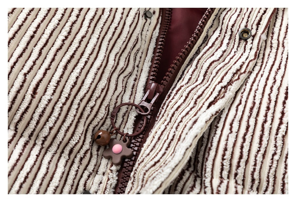 Retro Corduroy Puffer Jacket