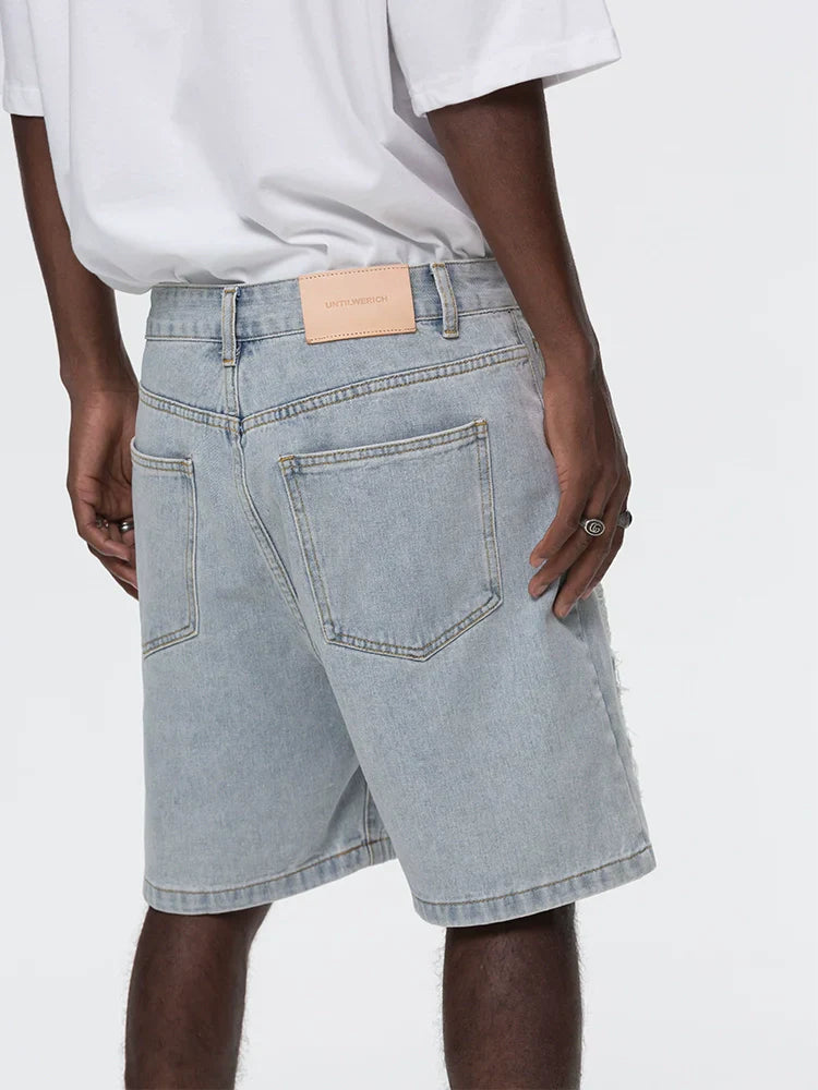 Damage Design Denim Half Jeans