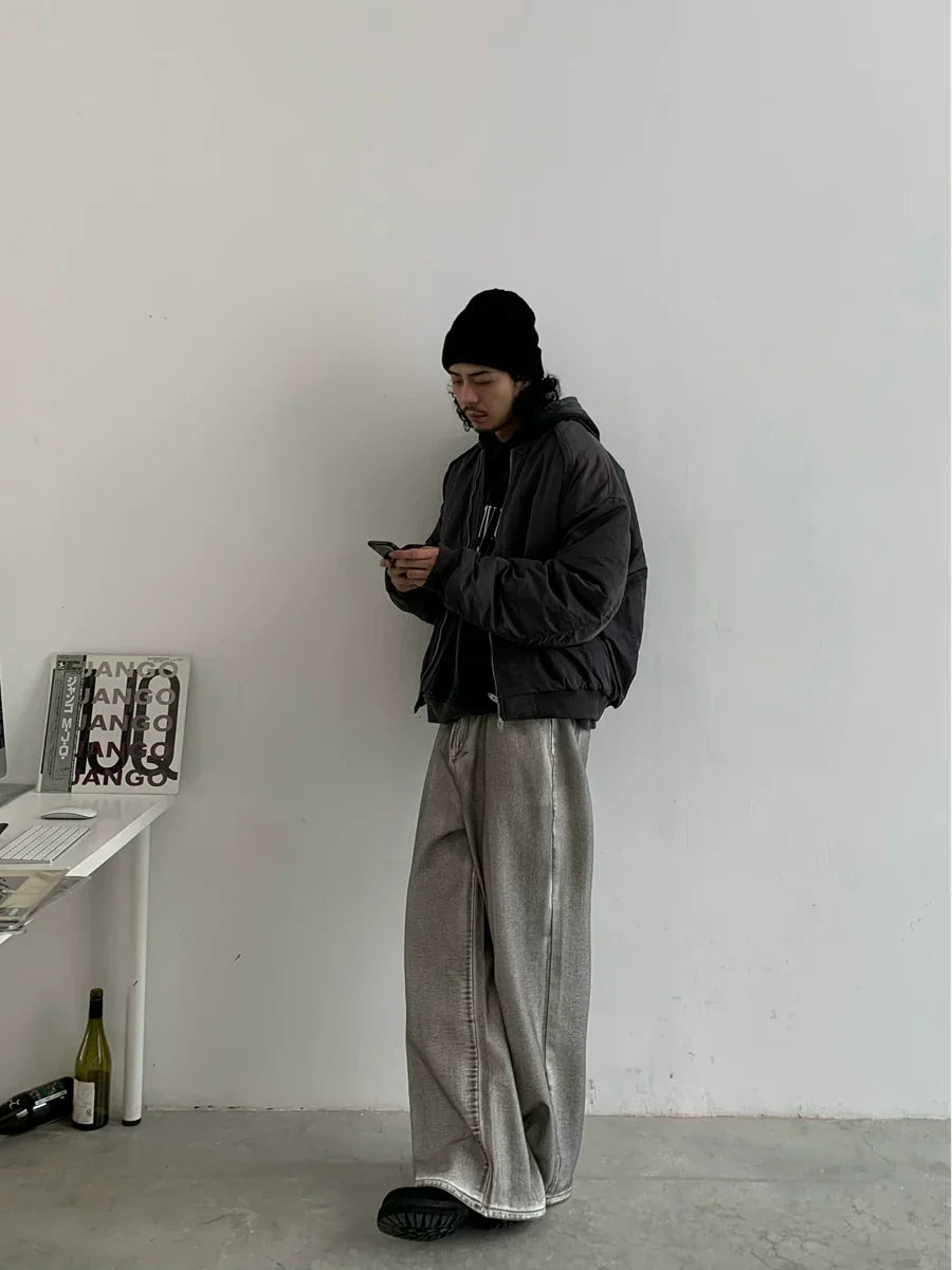 Zipper Short Nylon Jacket