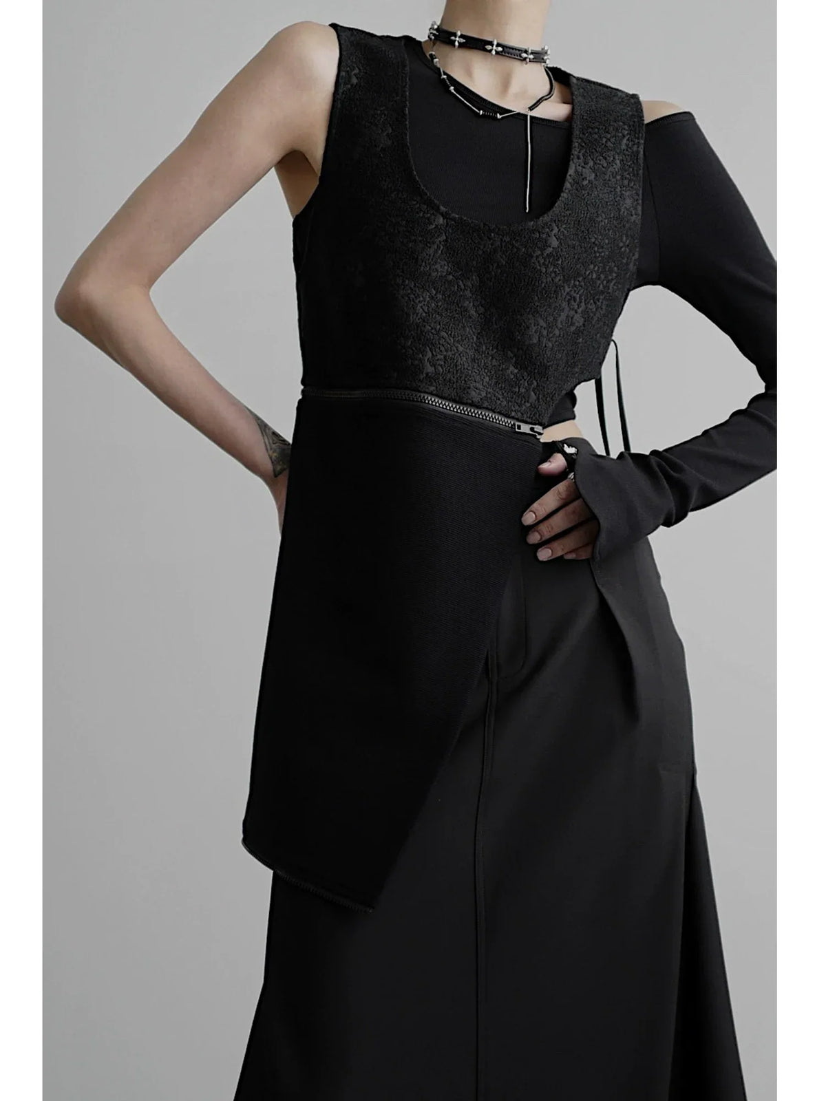 Gilet asymétrique réversible