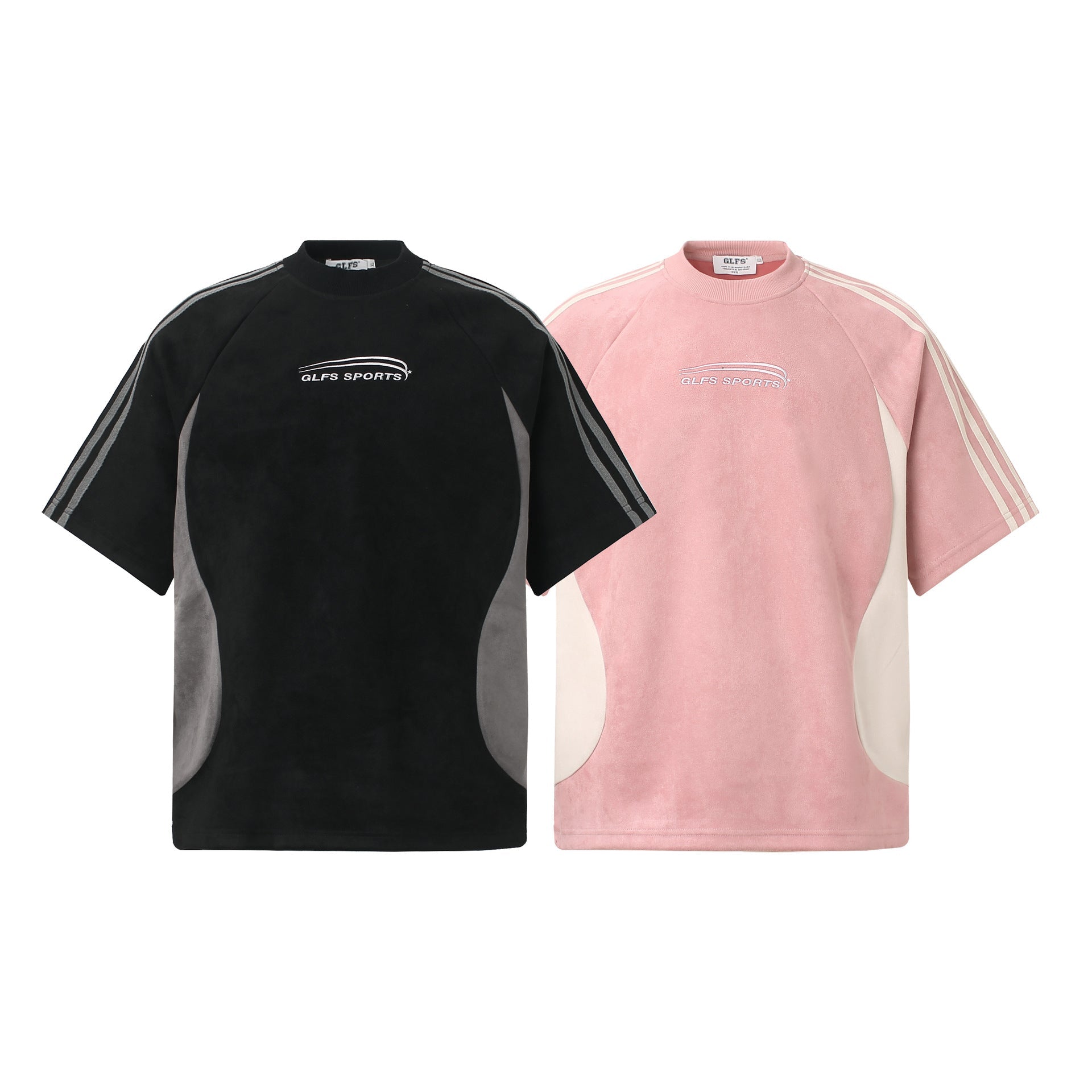 Suede Logo Oversize Short Sleeve T-Shirt