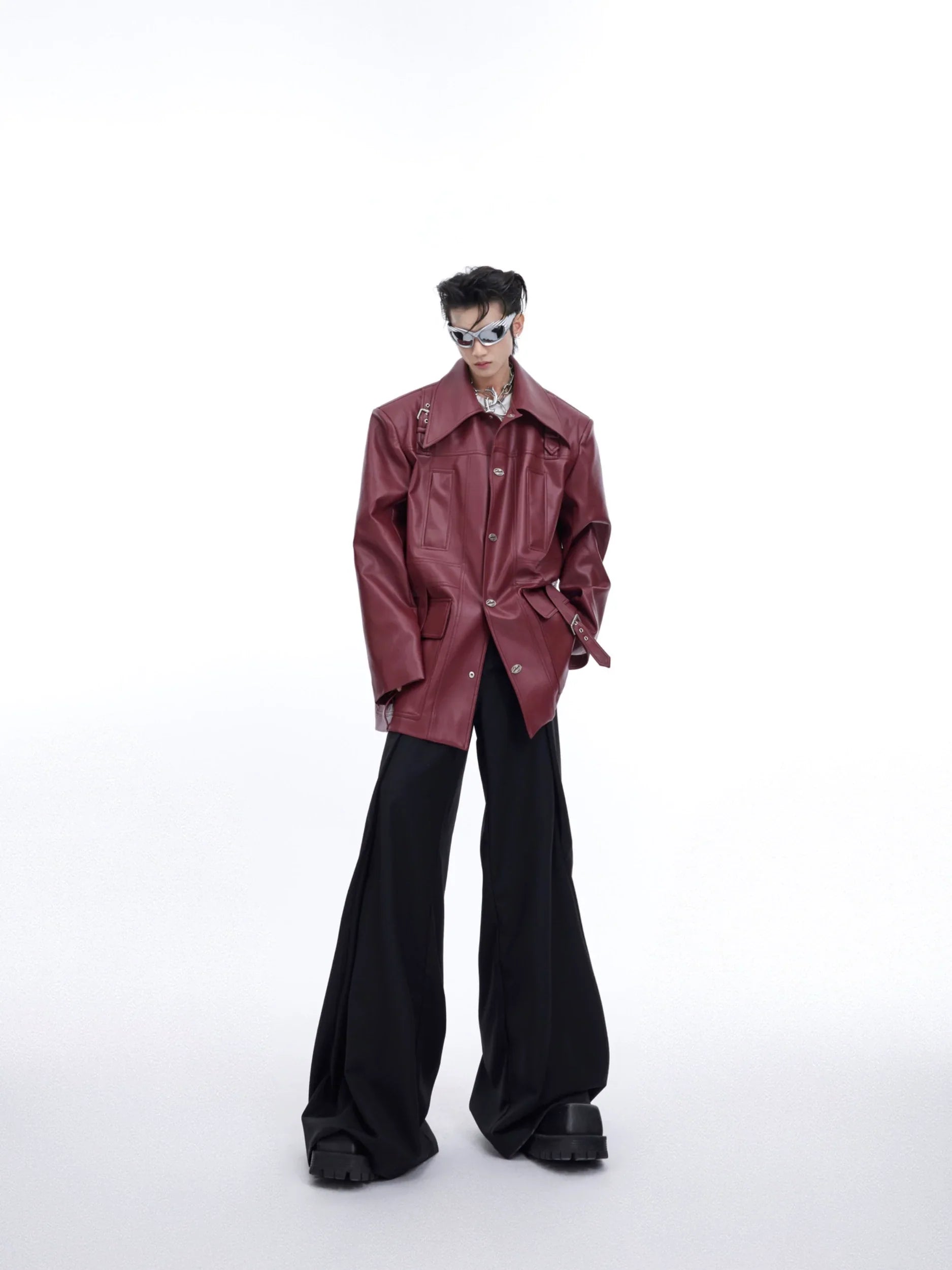 Oversize PU Leather Jacket