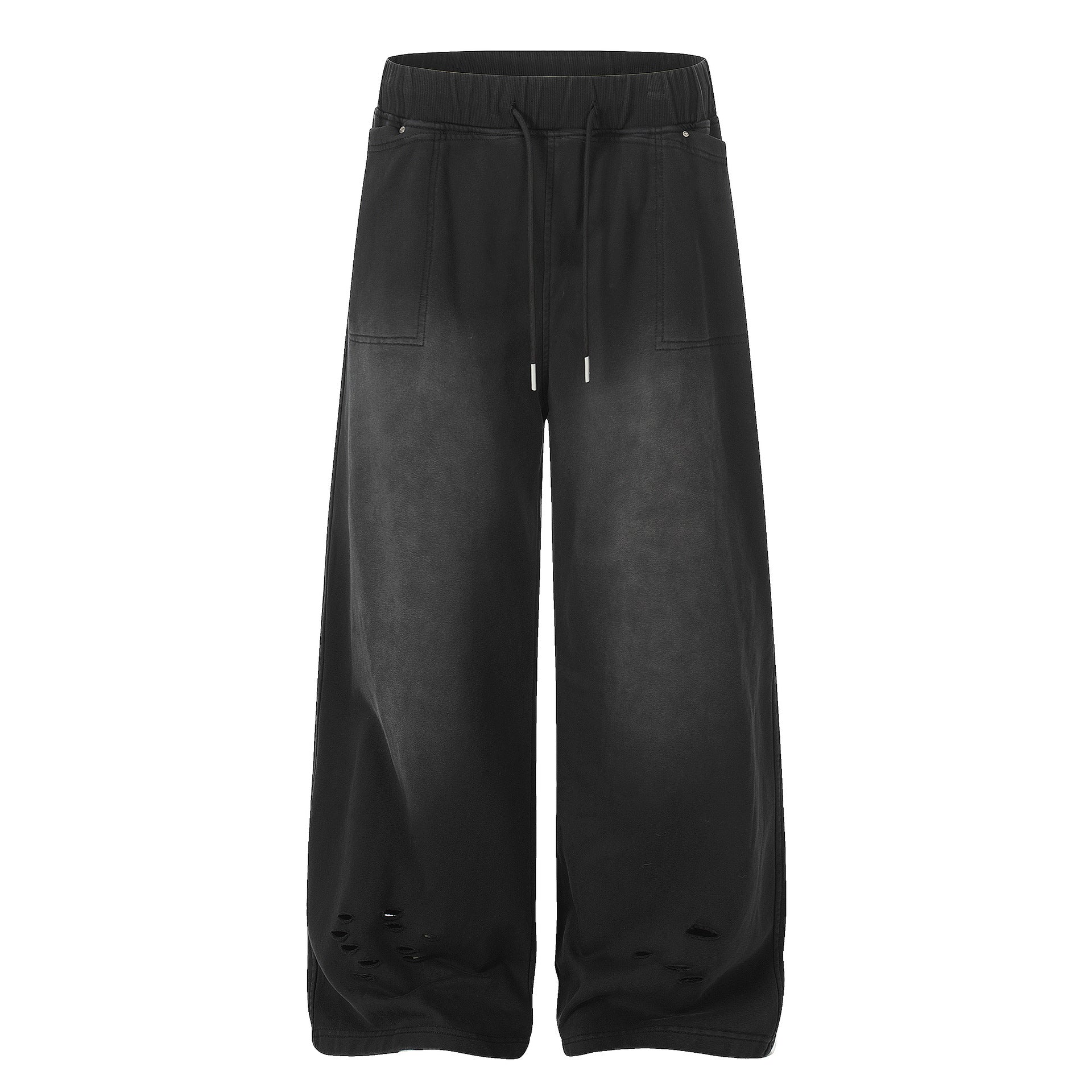 Deconstruction Washed Dirty Curved Sweatpants