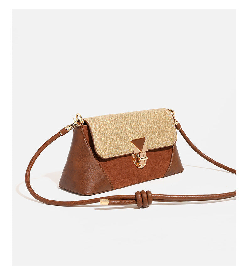 High-End Commuter Baguette Shoulder Bag