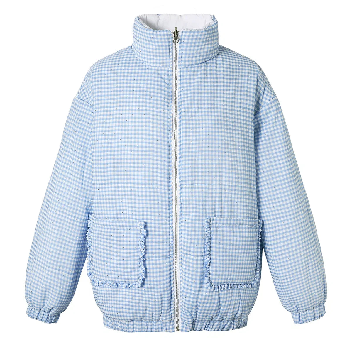 Reversible Stand Neck Puffer Jacket