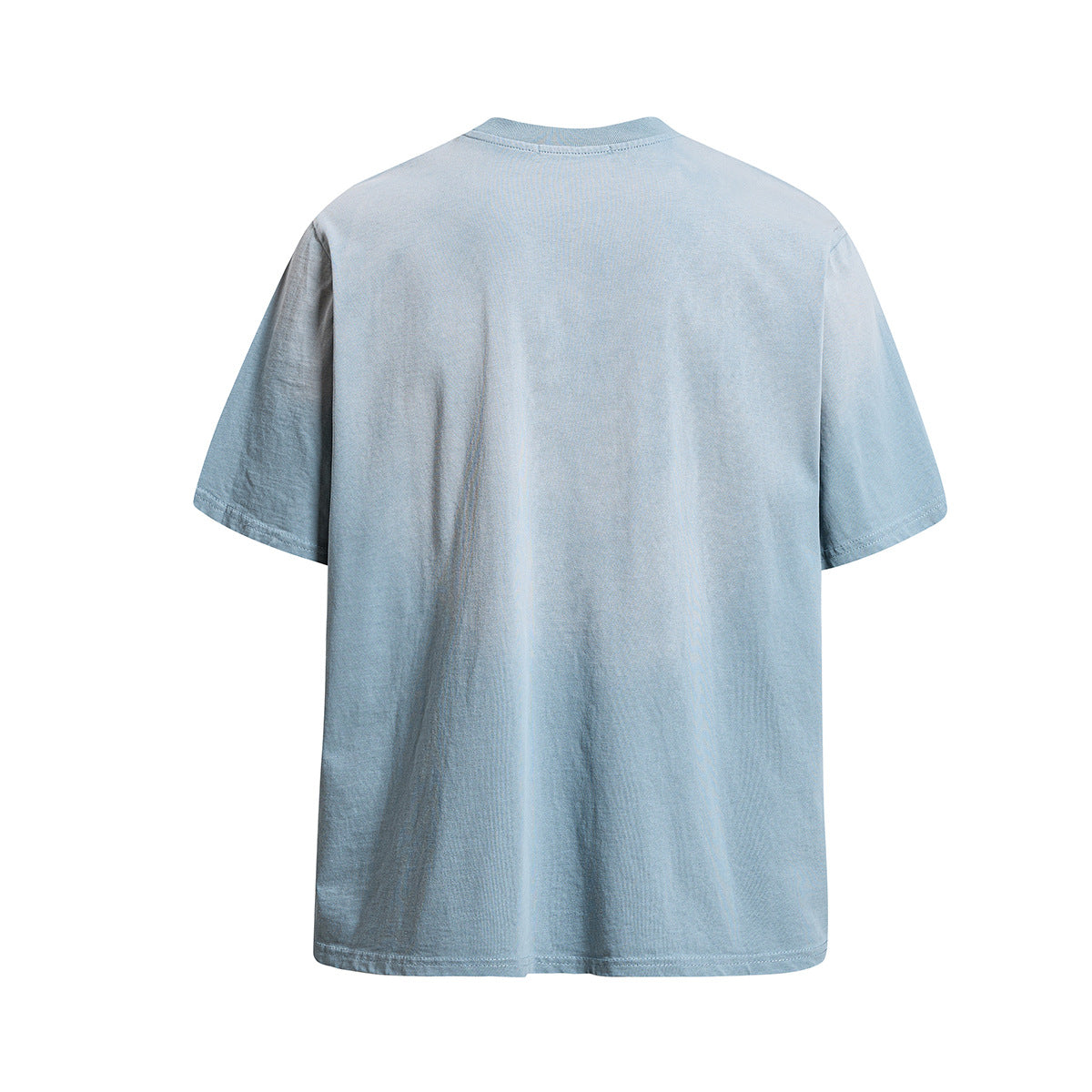 Star Applique Embroidery Washed Short Sleeve T-Shirt