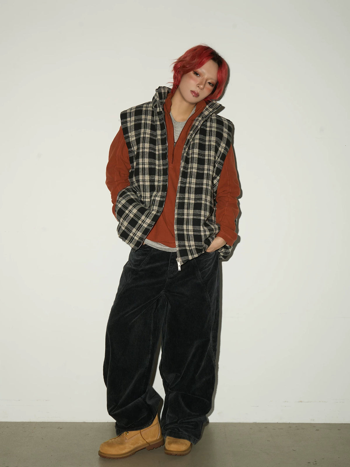 Corduroy High Waist Wide Leg Pants