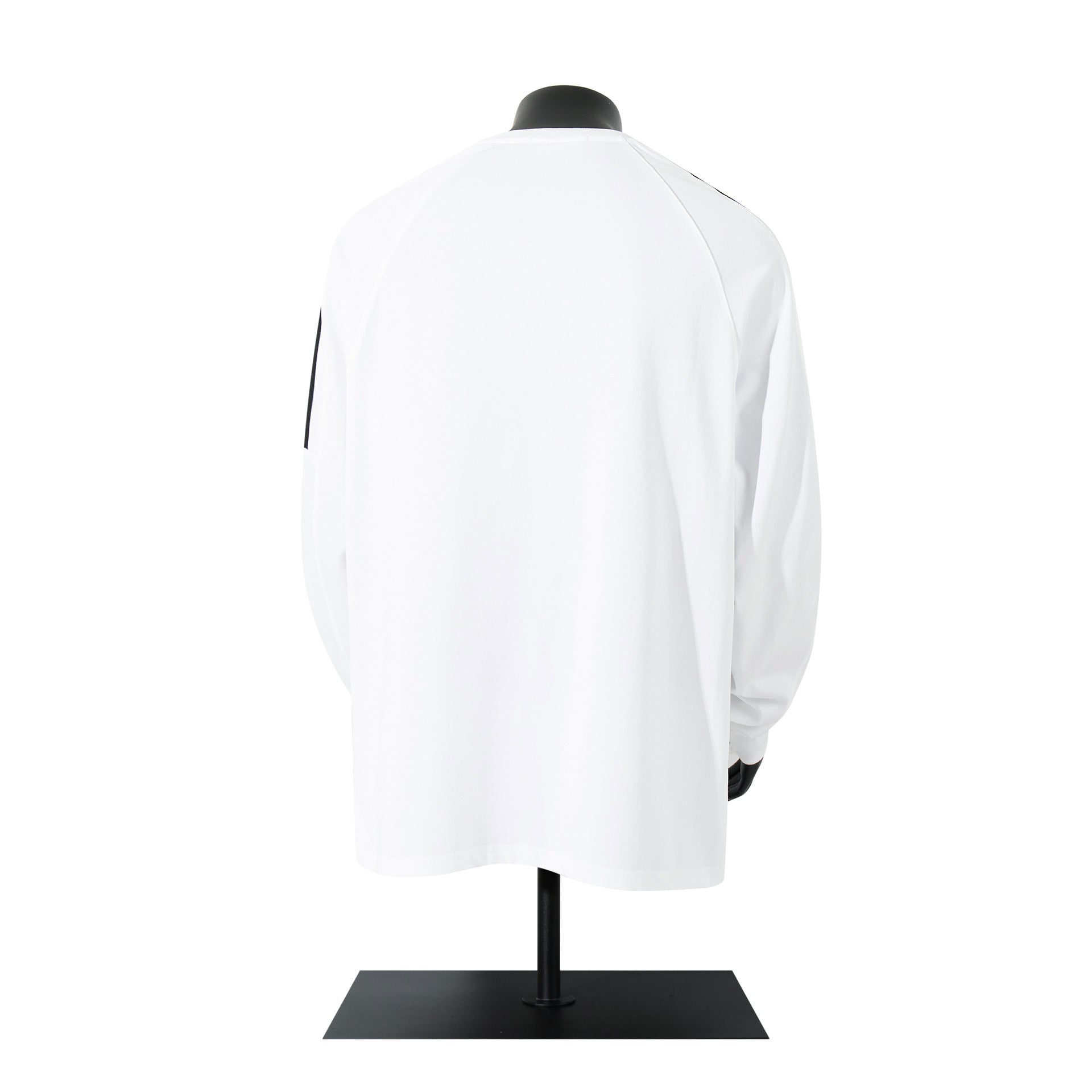 High-Neck Heavyweight Stripe Long Sleeve T-Shirt