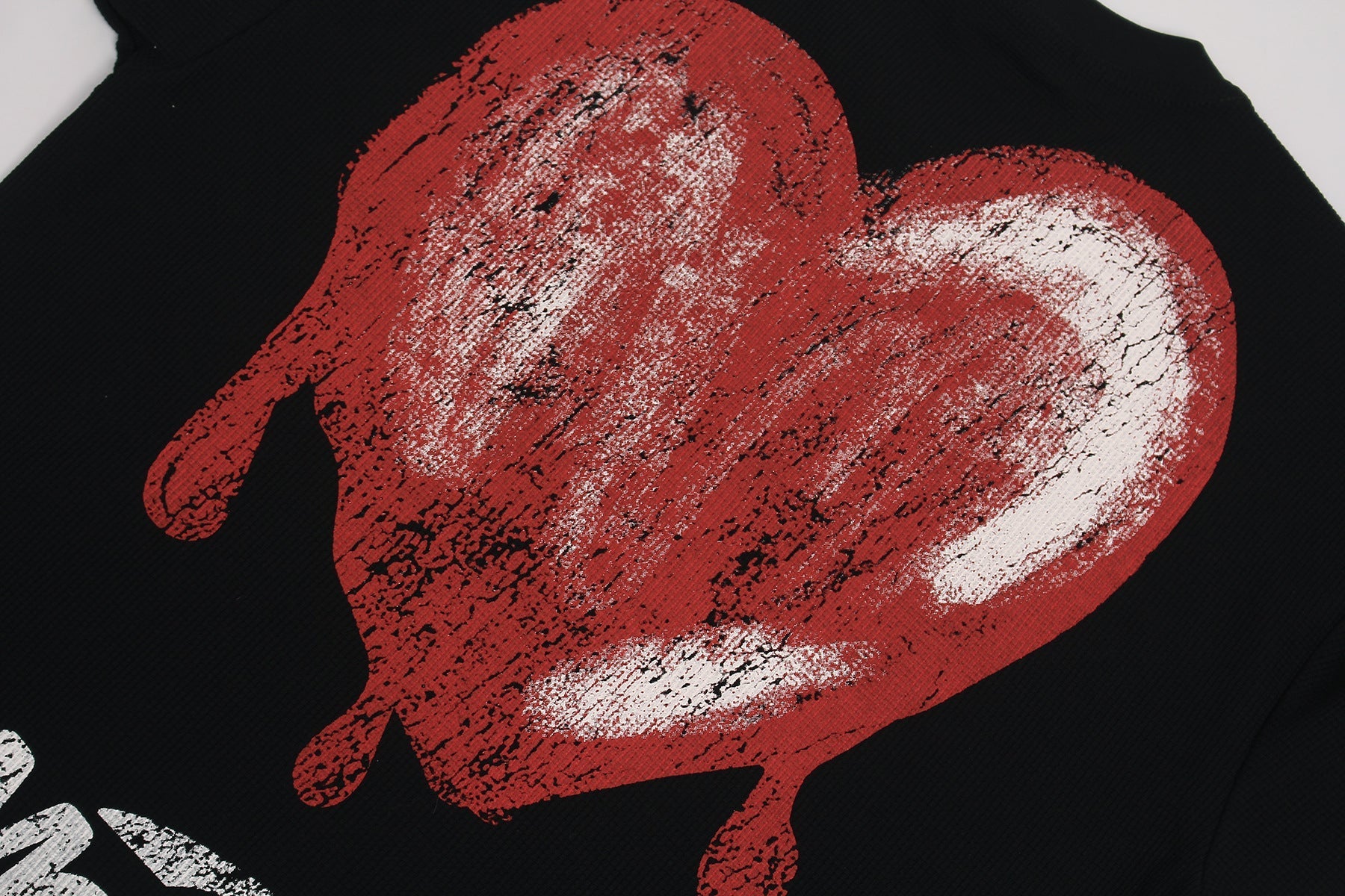 Waffle Graffiti Oversize Short Sleeve T-Shirt