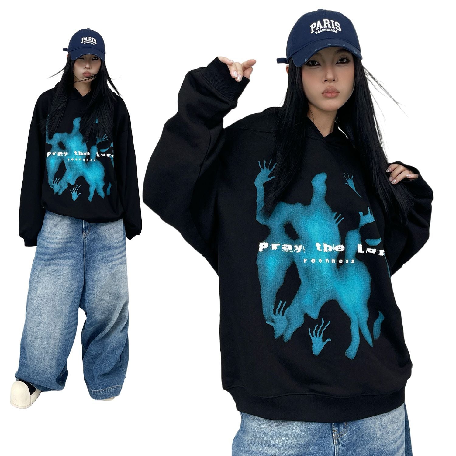 Sweat à capuche Priez le Seigneur