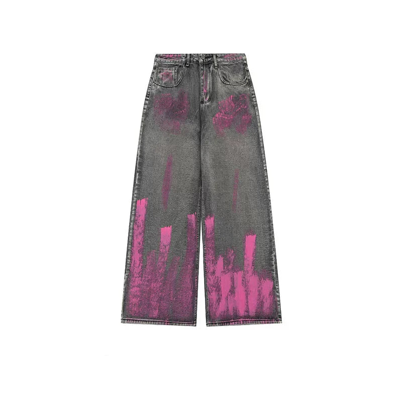 Dopamine Pink Spray Jeans - MADXMARX