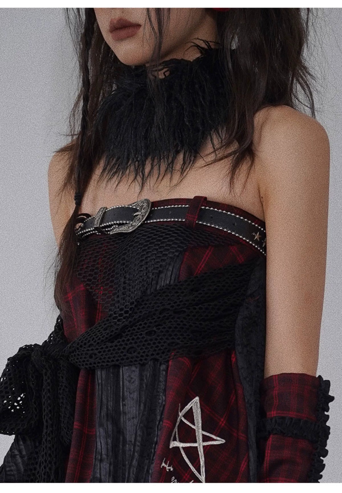 Fake Fur Gothic Scarf