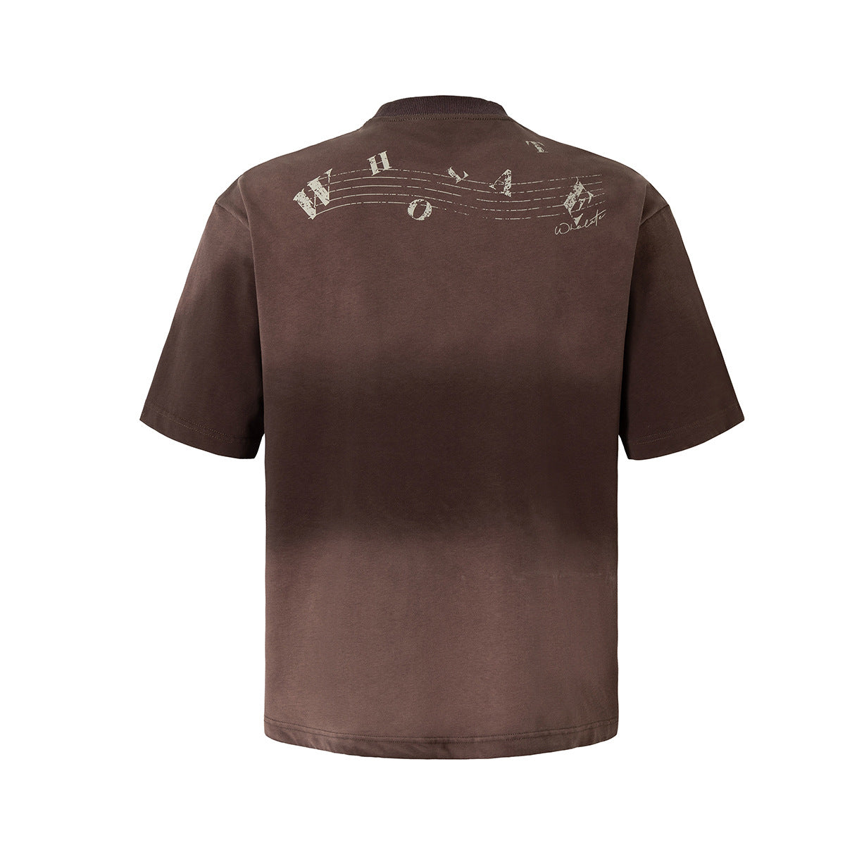 Instrument Print Washed Short Sleeve T-Shirt