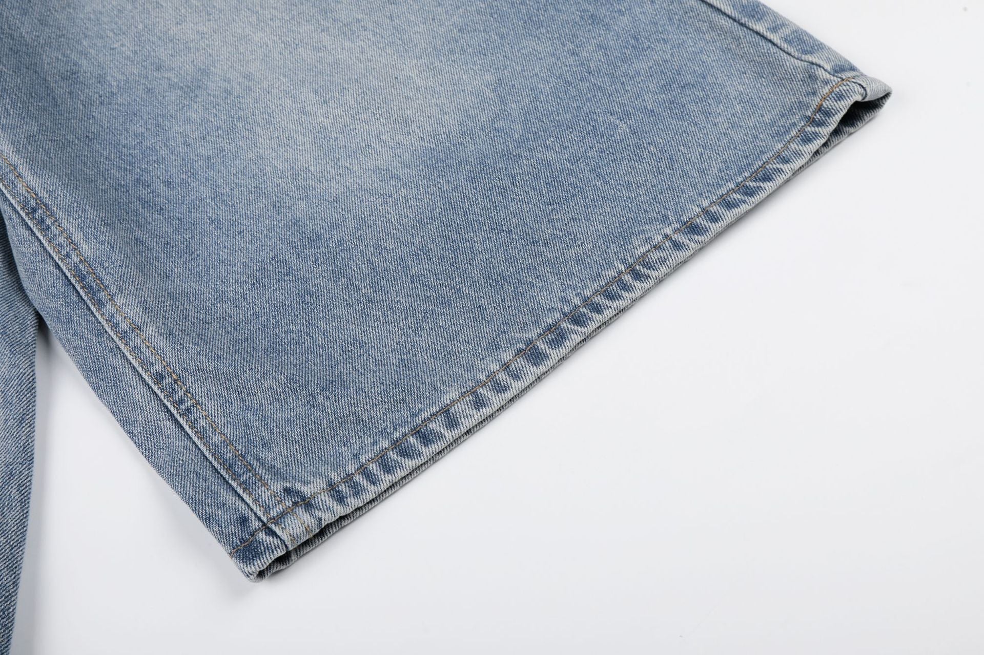 Fringe Studs Denim Jort