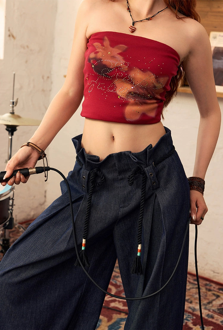 Music Festival Summer Bandeau Top