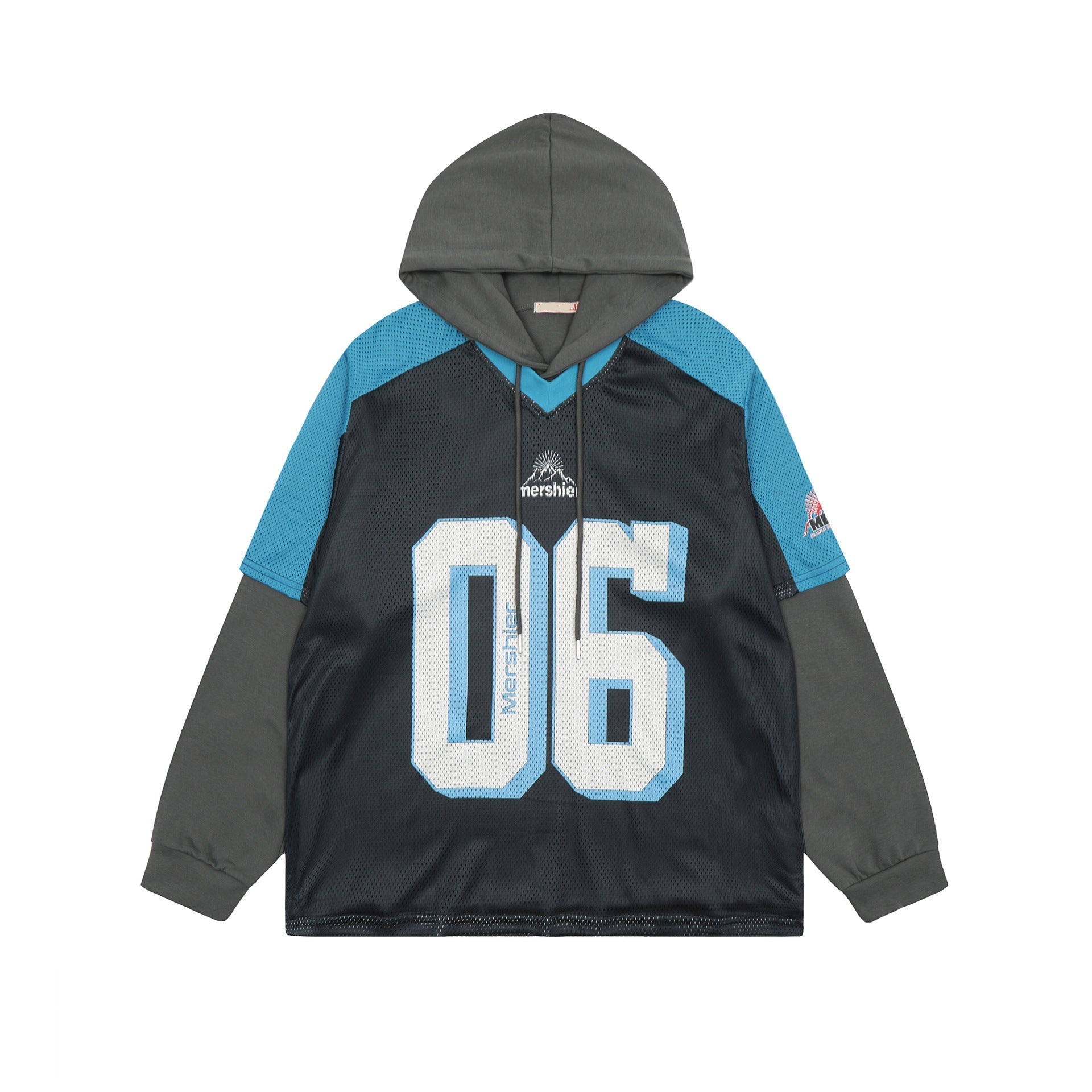 American Jersey Patchwork Hoodie