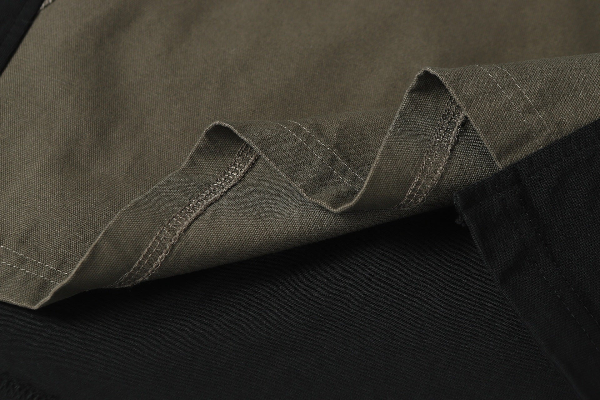 Washed Raw-Edge Splice Short Sleeve T-Shirt
