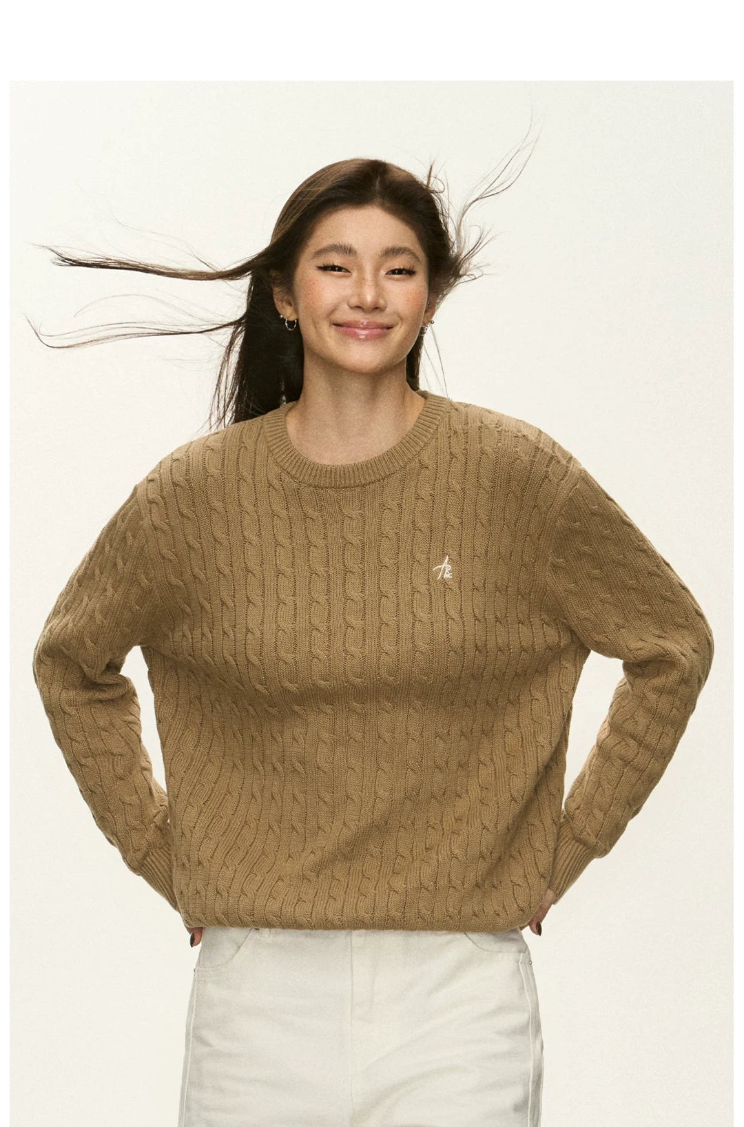 Oversize Round Neck Knit Sweater