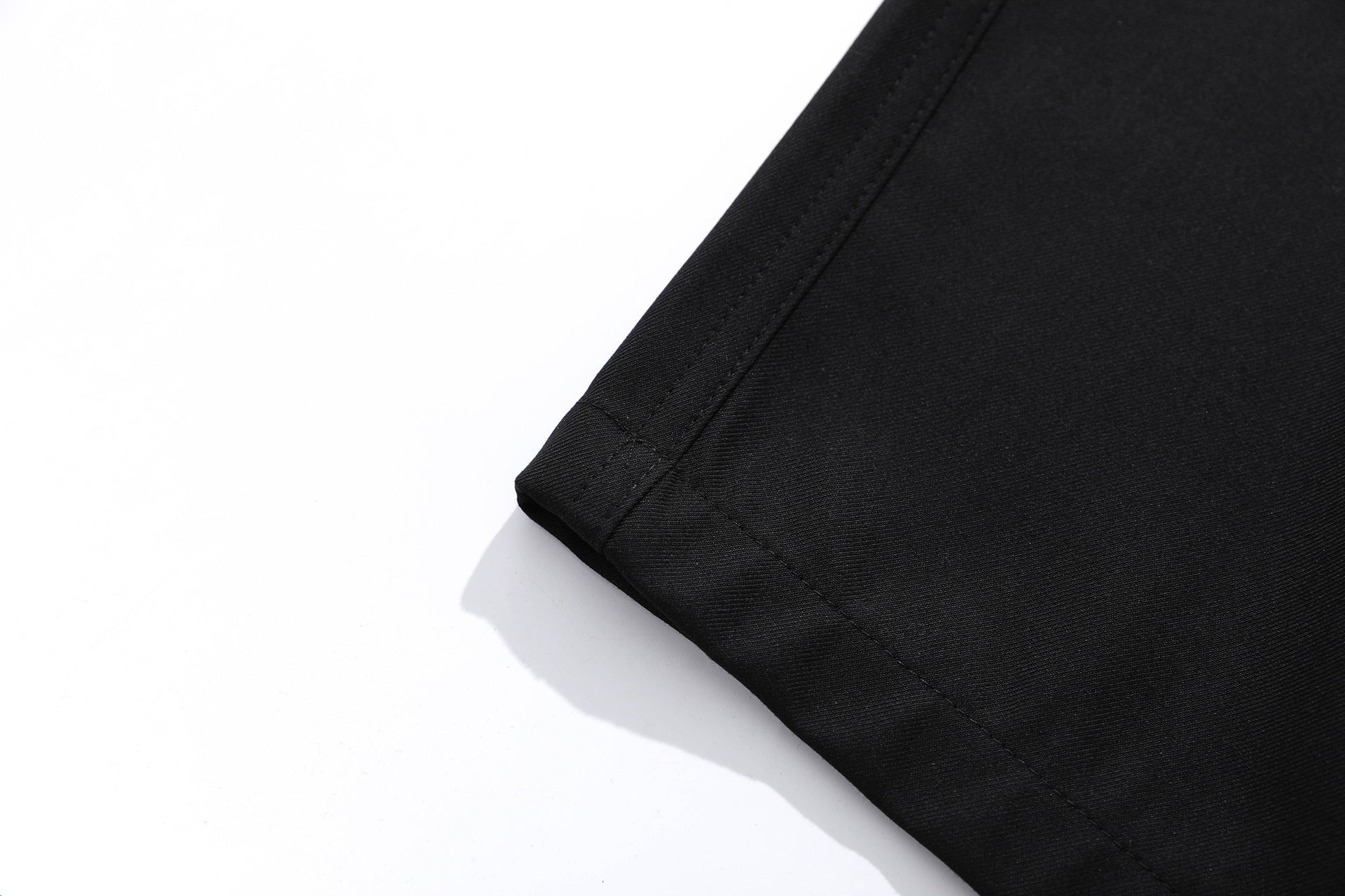 Pleats Wide Leg Curved Trousers