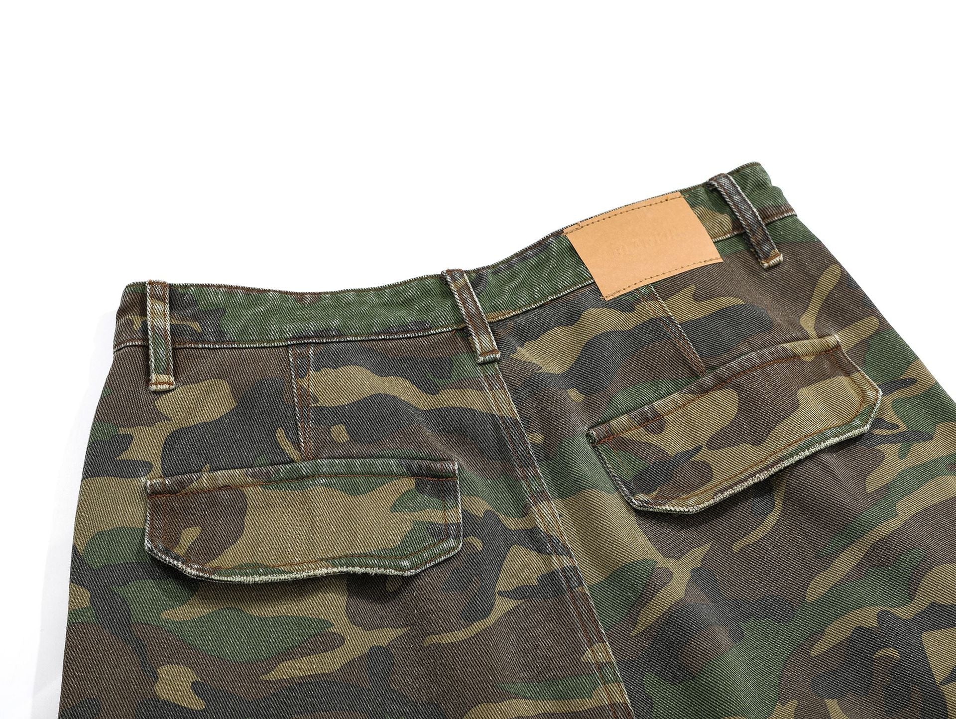 Camouflage Damage Cargo Pants