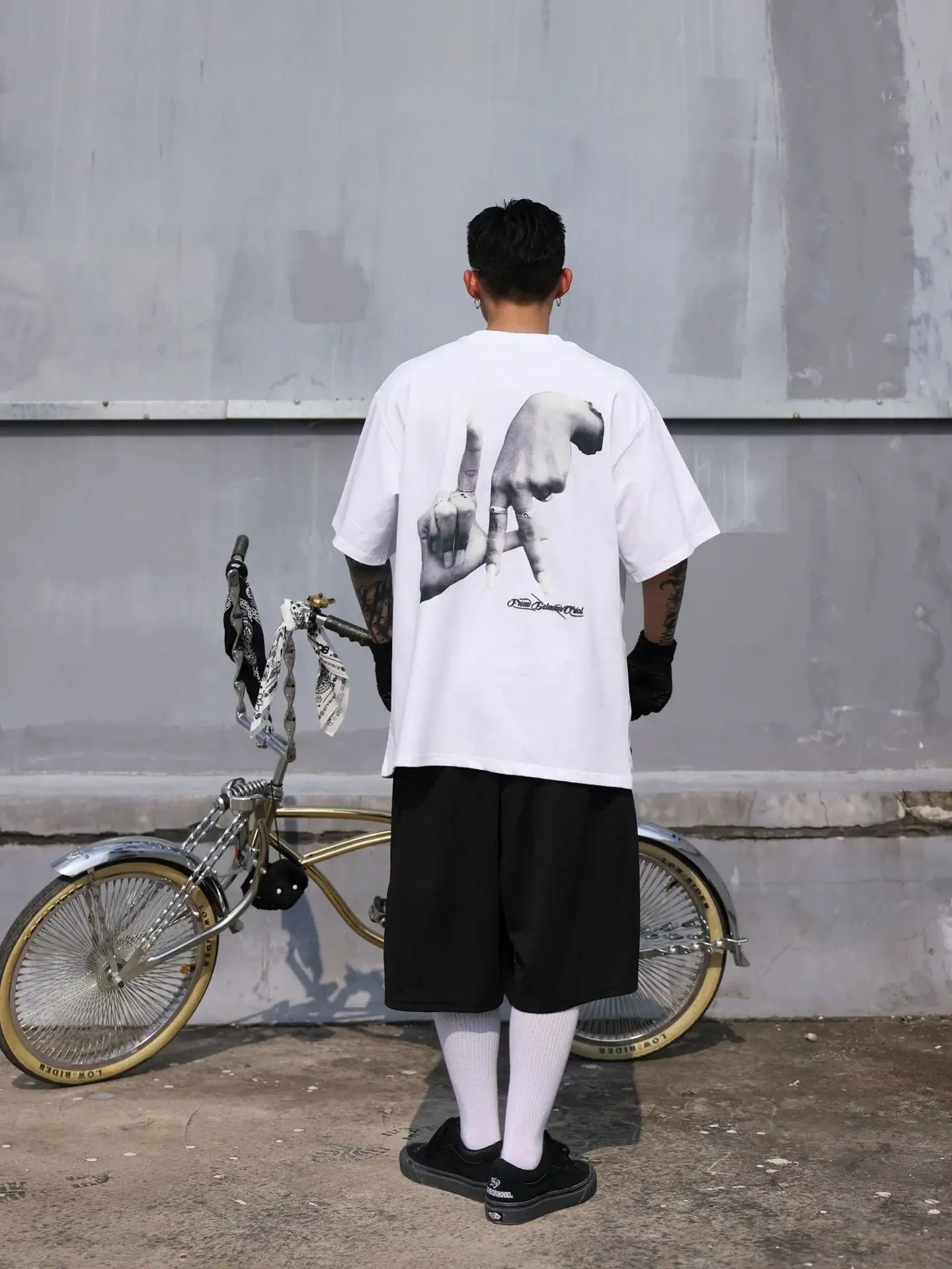 Hand Gesture Graphic Printed T-shirt