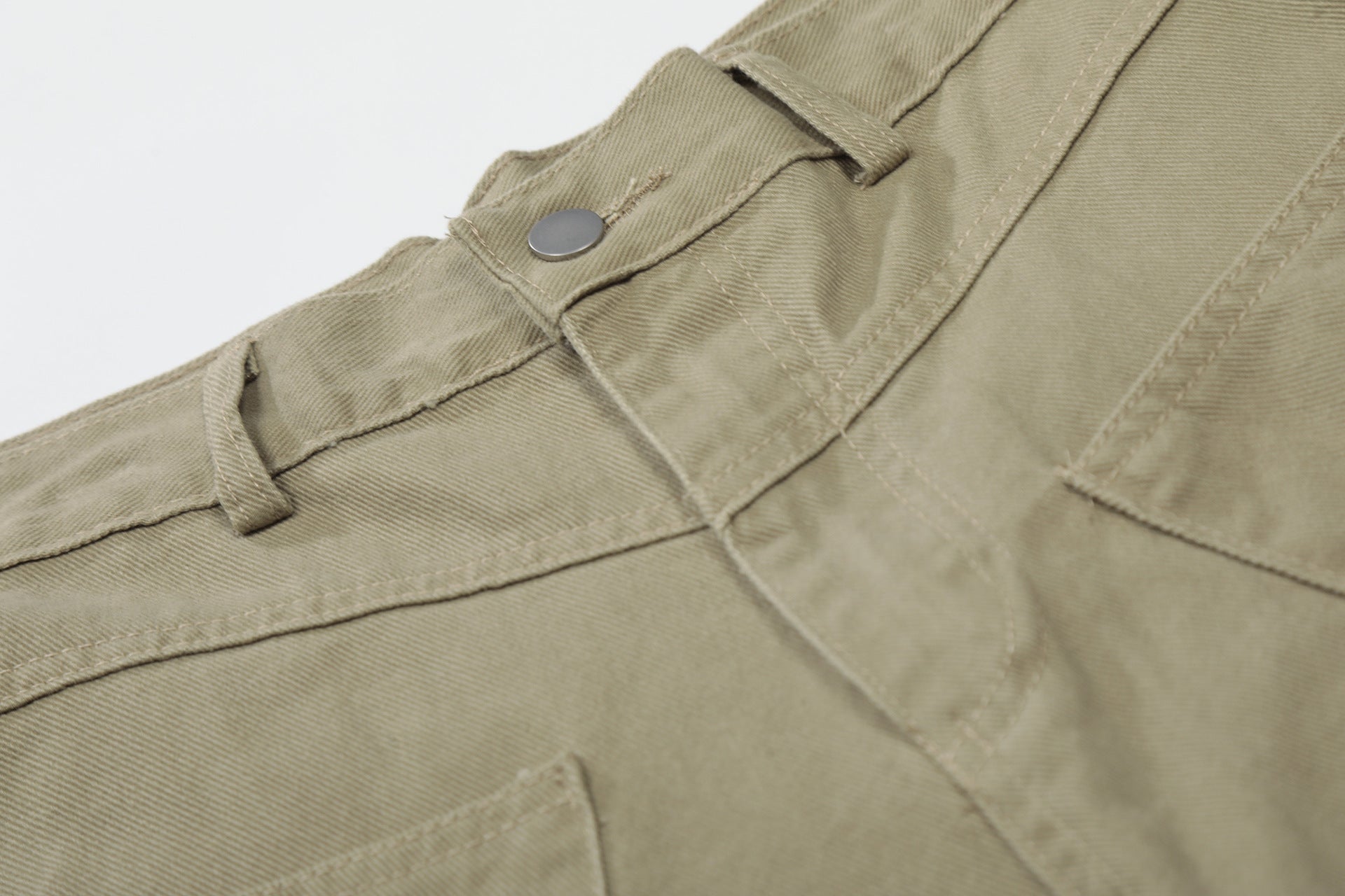Washed Embroidery Wide Leg Jort