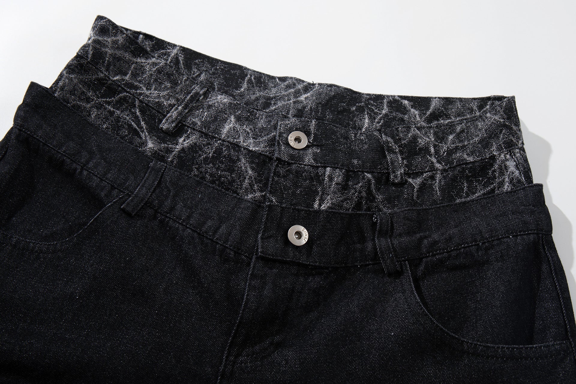 Heavy Wash Workwear Wide Leg Denim Jeans