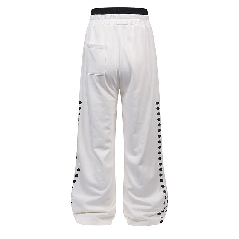 Dirty Washed Logo Print Zipper Hoodie & Dirty Washed Sweatpants Setup