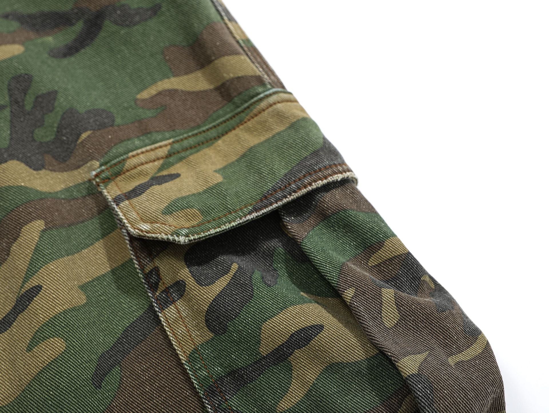 Camouflage Damage Cargo Pants