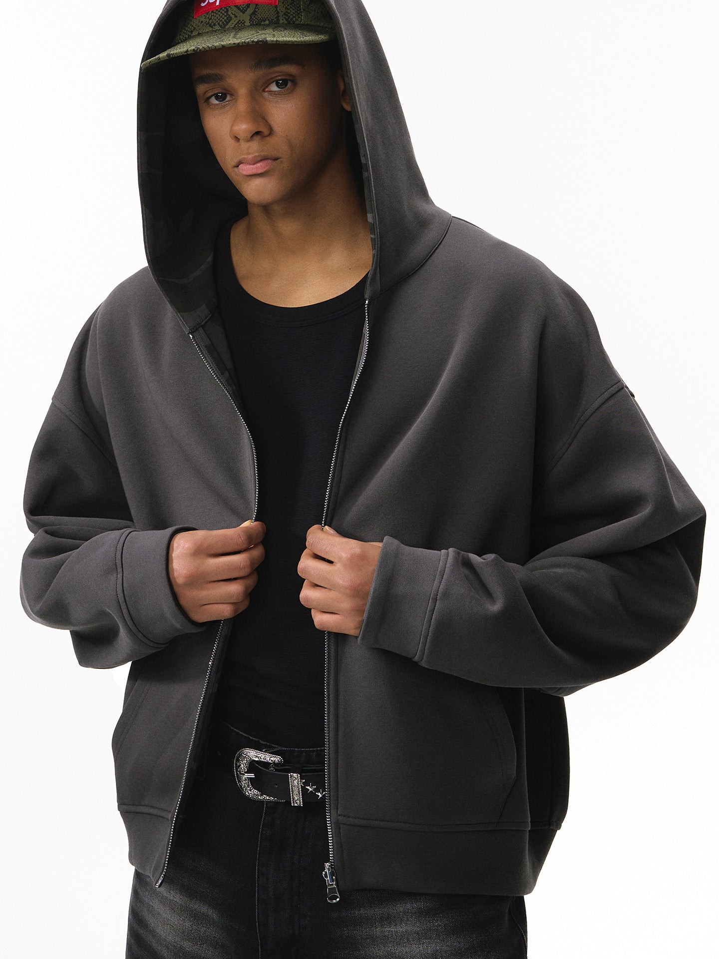 Camouflage Reversible Zippered Jacket