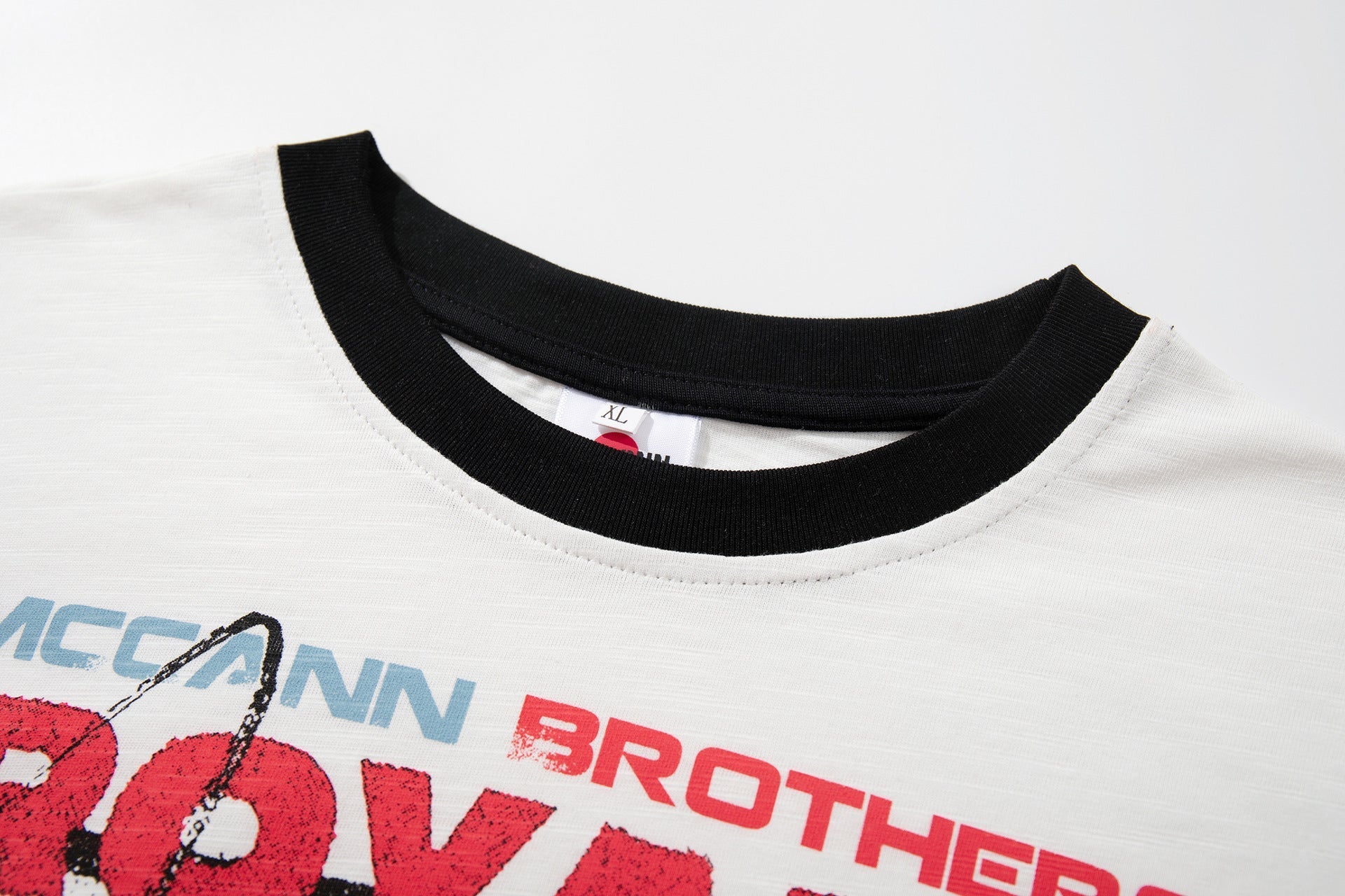 Breathable Slub Cotton Graphic Print Short Sleeve T-Shirt