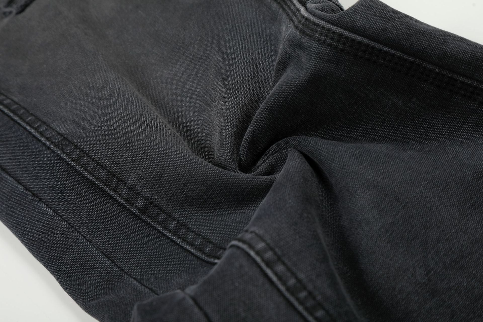 Washed Damage Wide Leg Denim Jeans