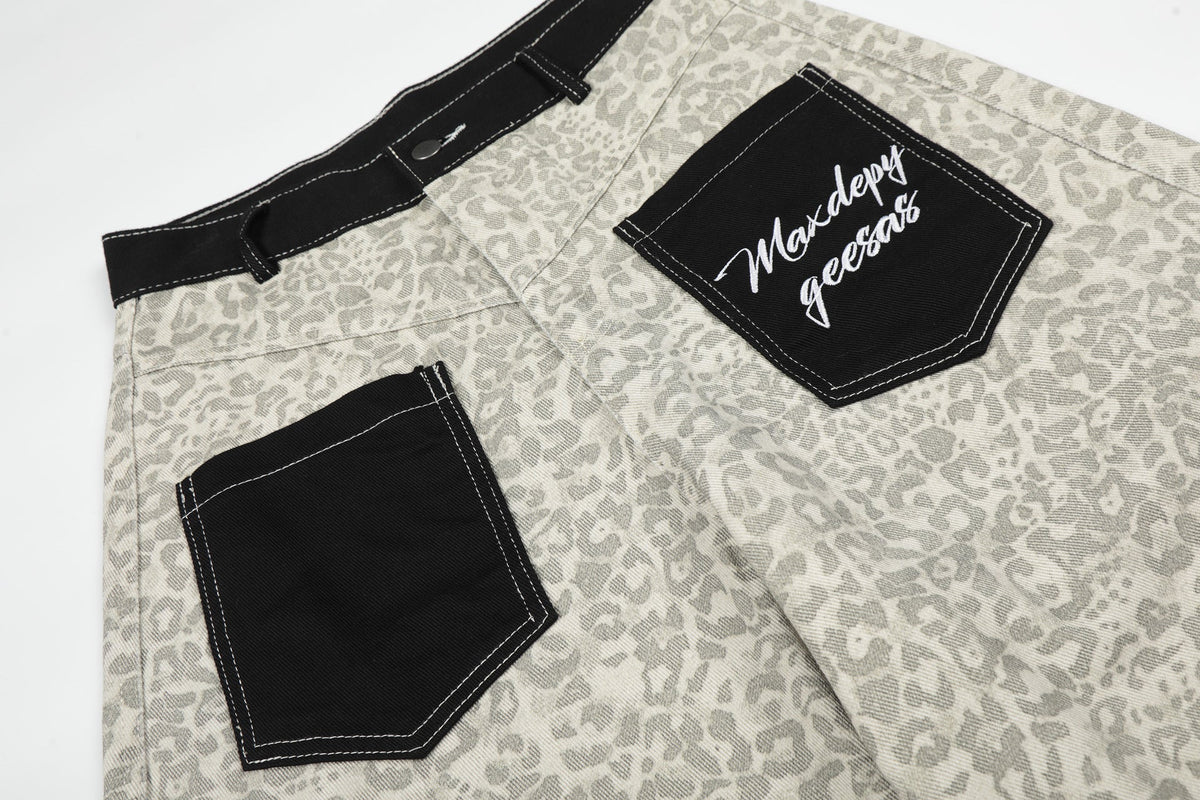 Leopard Pocket Jort