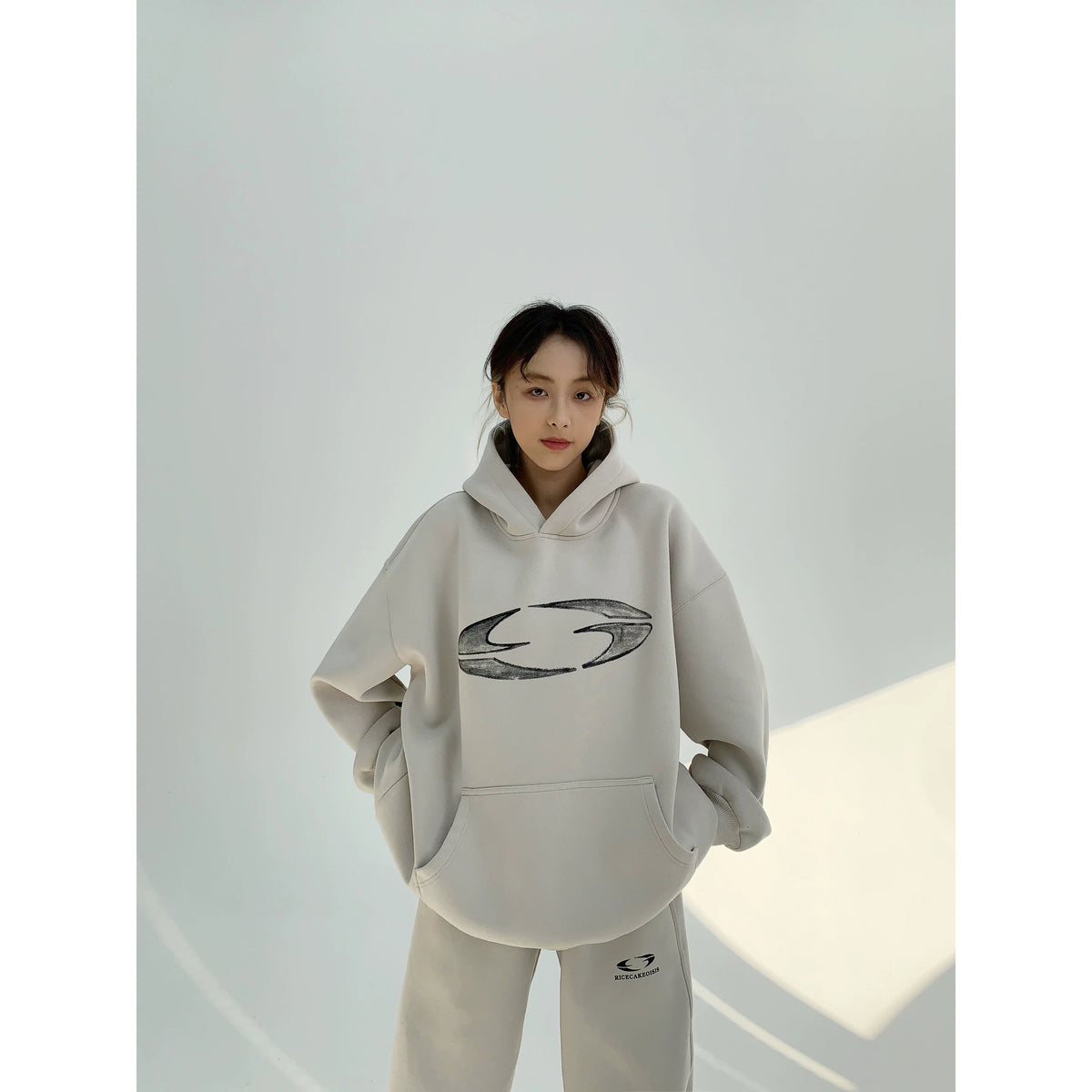 Thick Heavyweight Print Hoodie & Pants Set