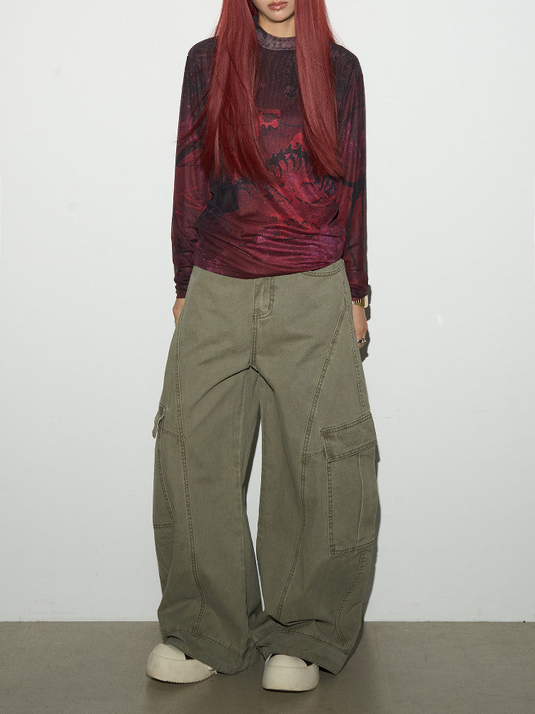 Ink Wash Long Sleeve T-Shirt