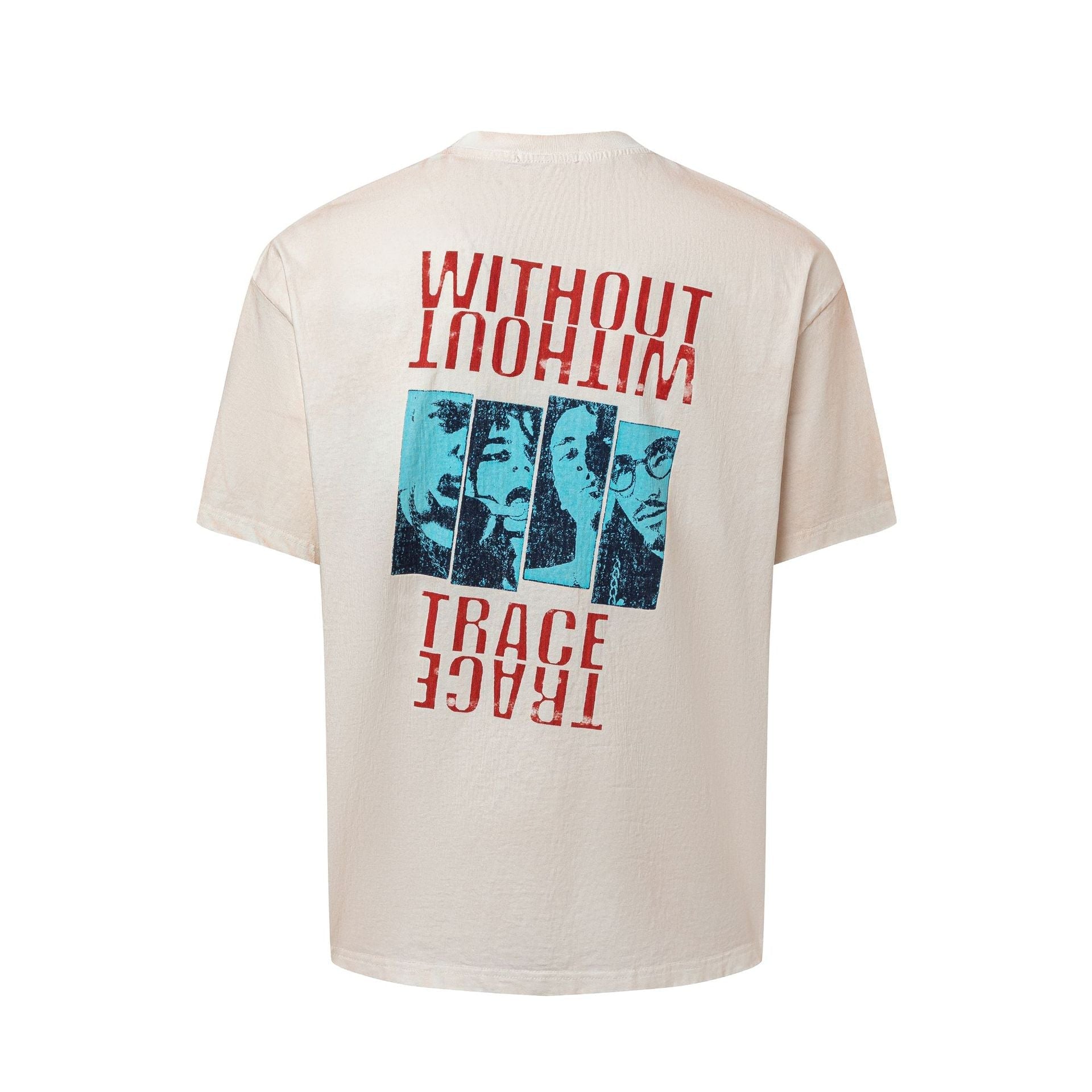 Washed Figure Graphic Short Sleeve T-Shirt