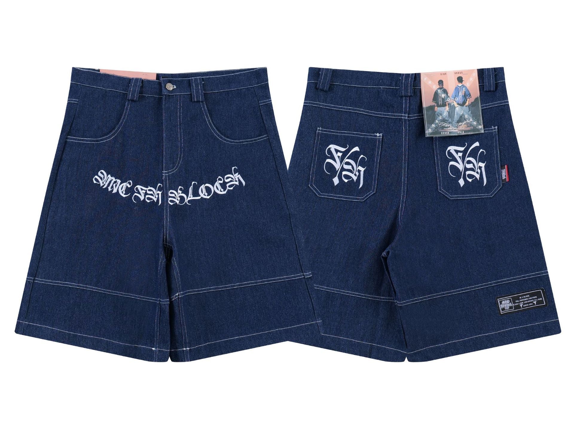 Topstitching Heavyweight Raw Denim Jort - MADXMARX