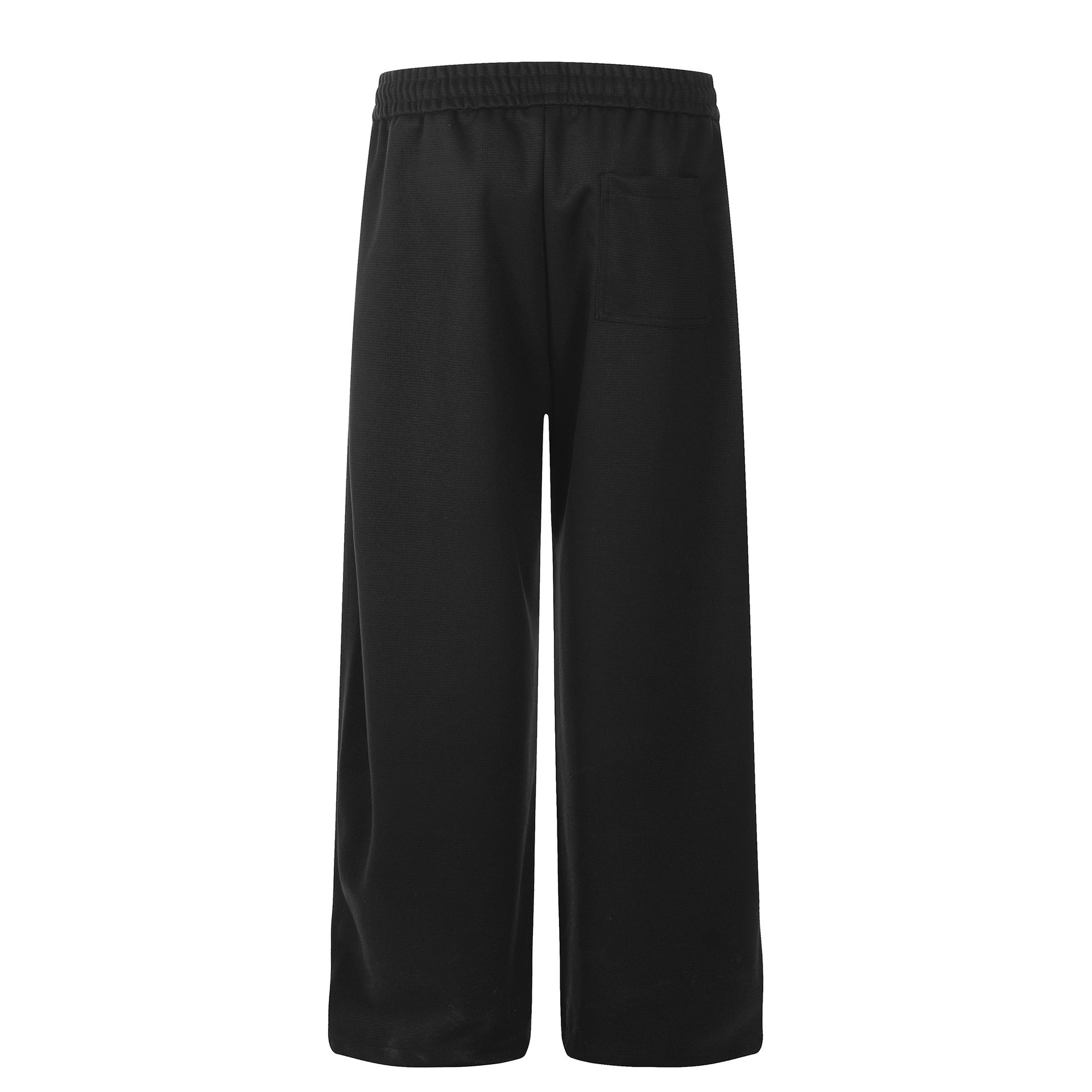 Deconstructed Sporty Wide Leg Pants