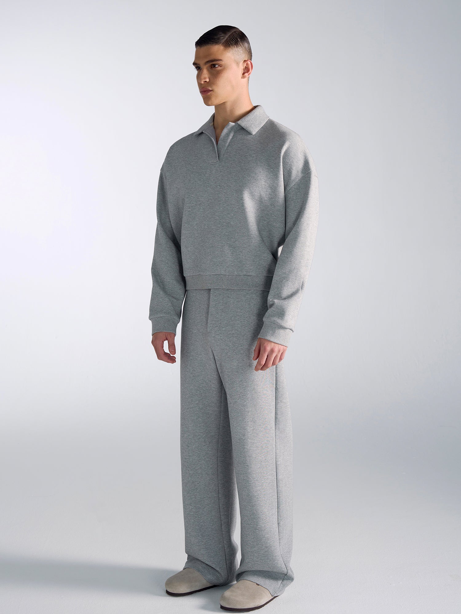 Wrinkle-Free Long Sleeve Polo Shirt