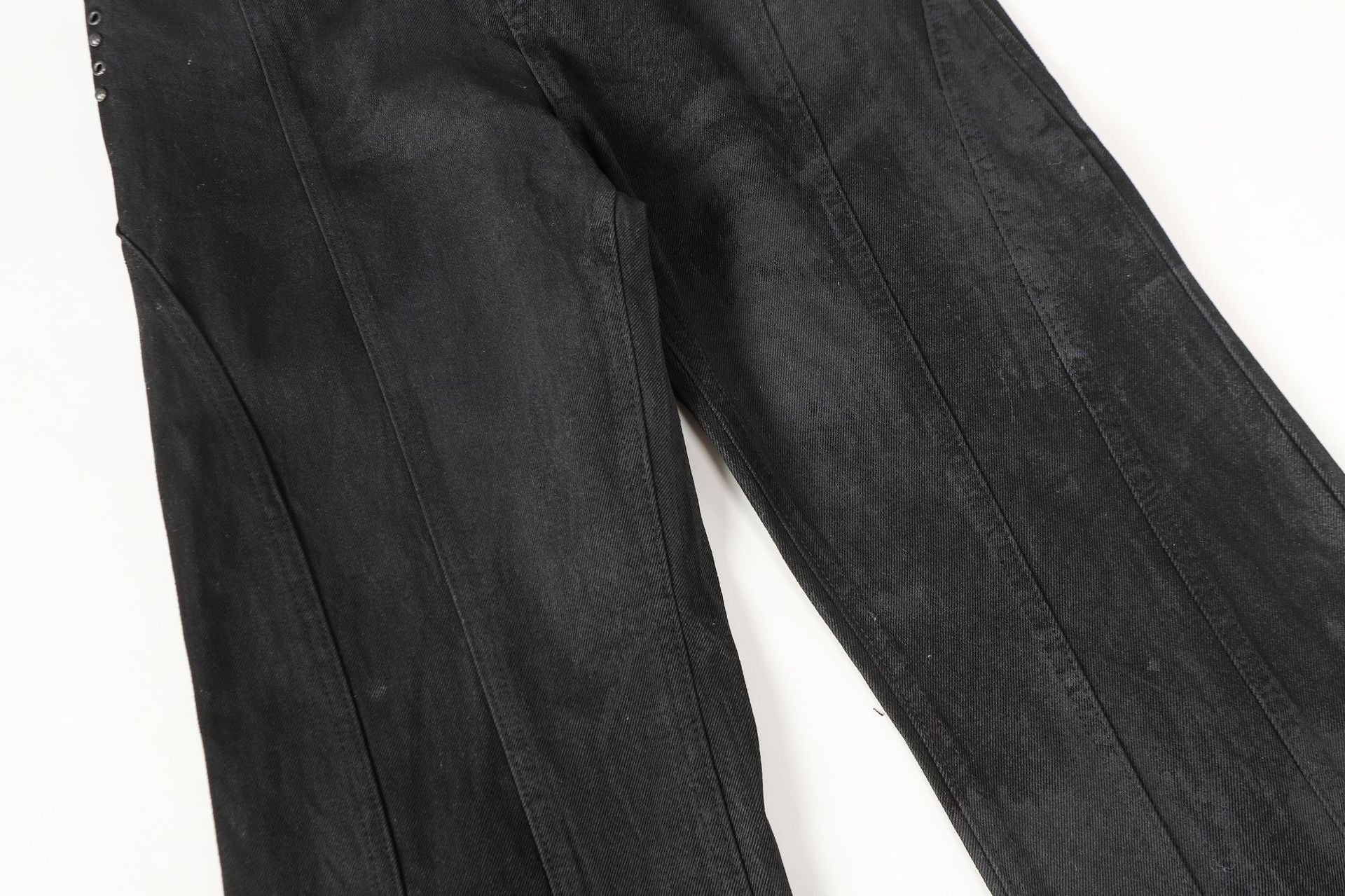 Wash Tapered Full-Length Denim Jeans