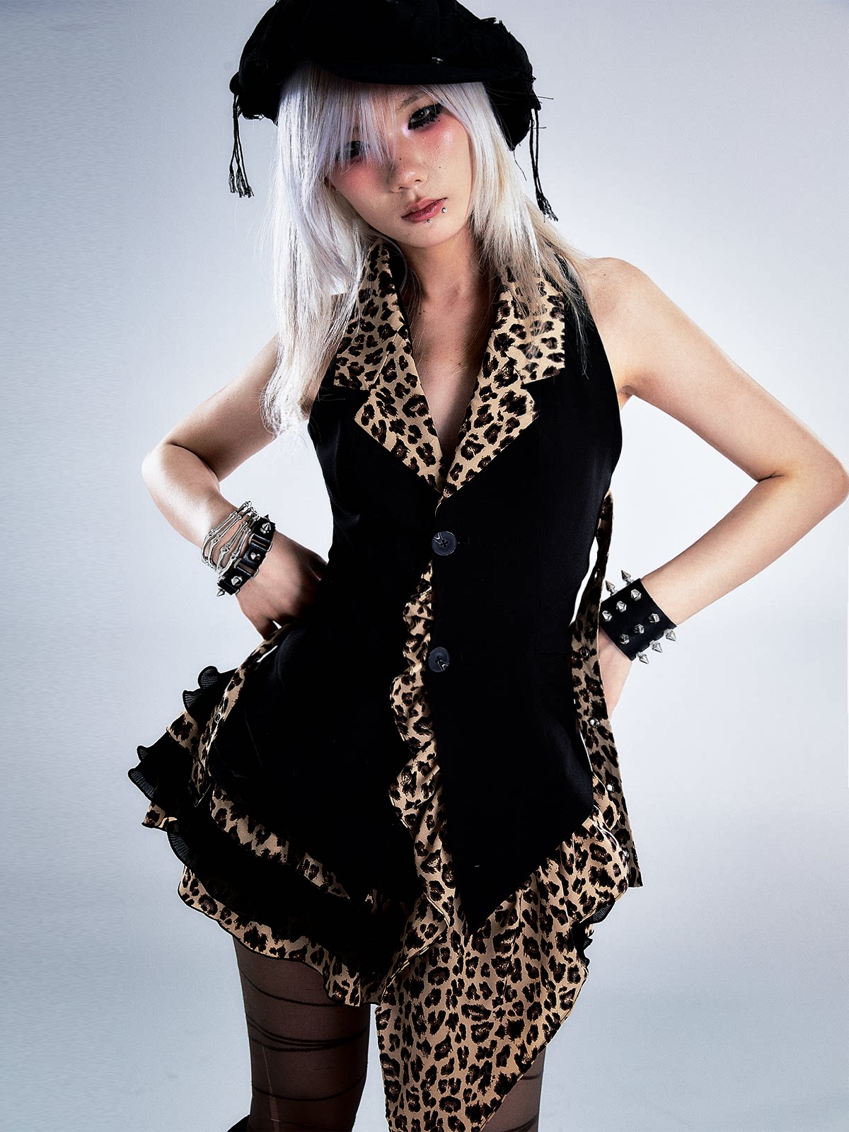 Leopard Print Halter Vest