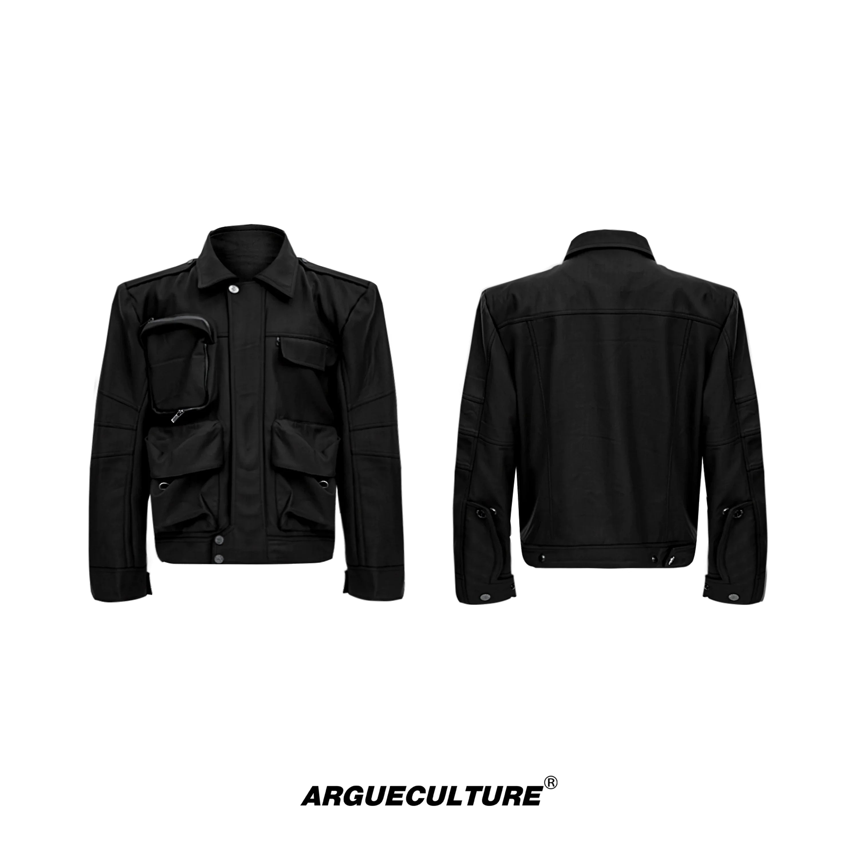 Multi Pocket Workwear Short Jacket