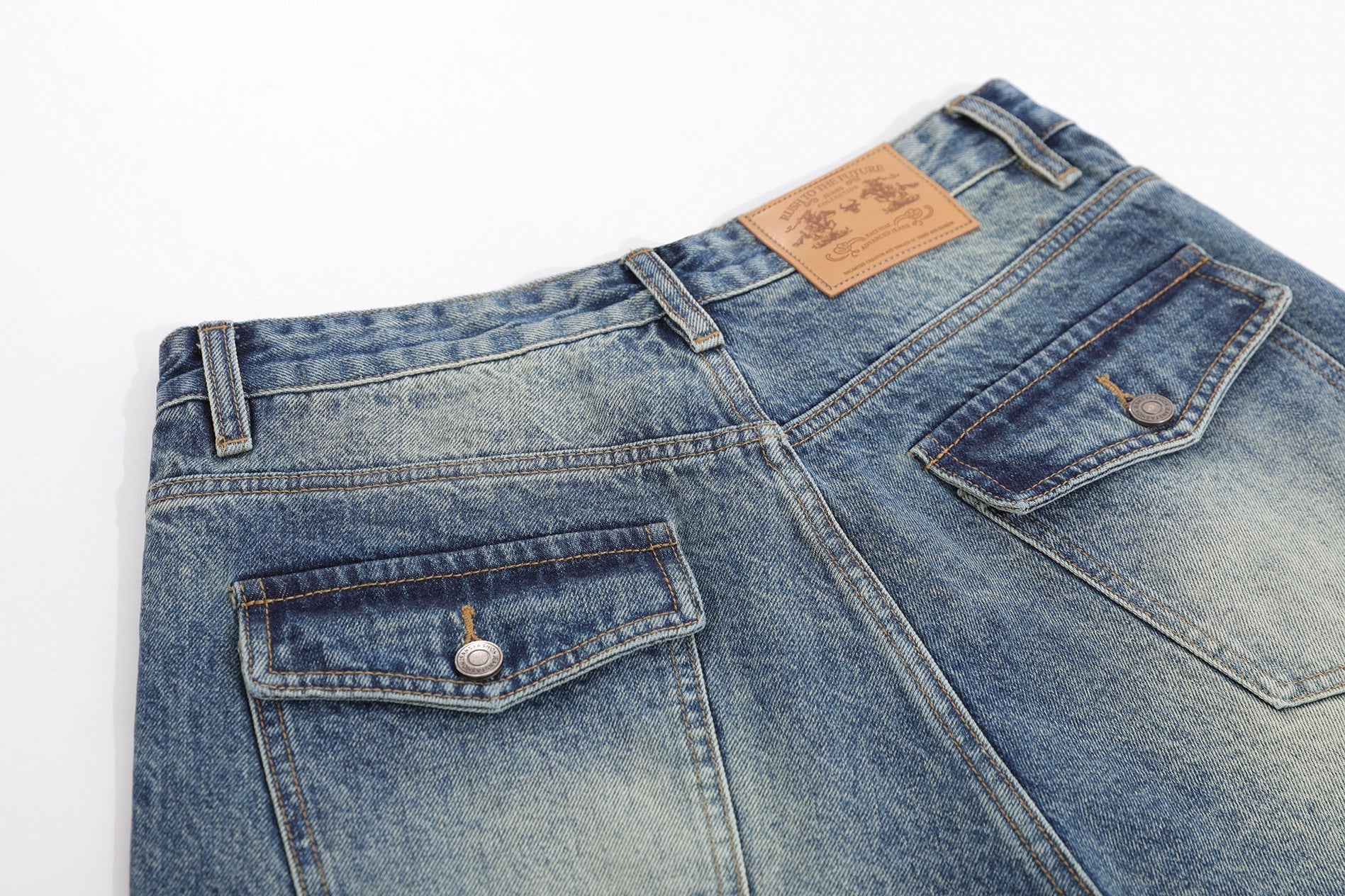 Denim Wash Wide Leg Jort