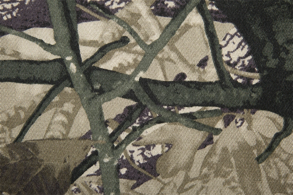 Leaf Camouflage Cargo Pants
