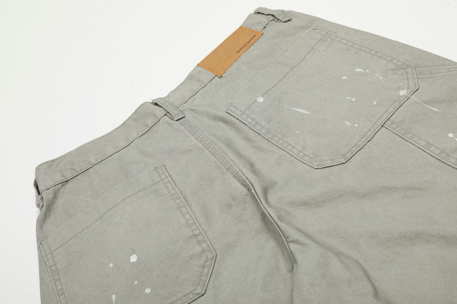 Paint Splatter Panel Wide Leg Pants