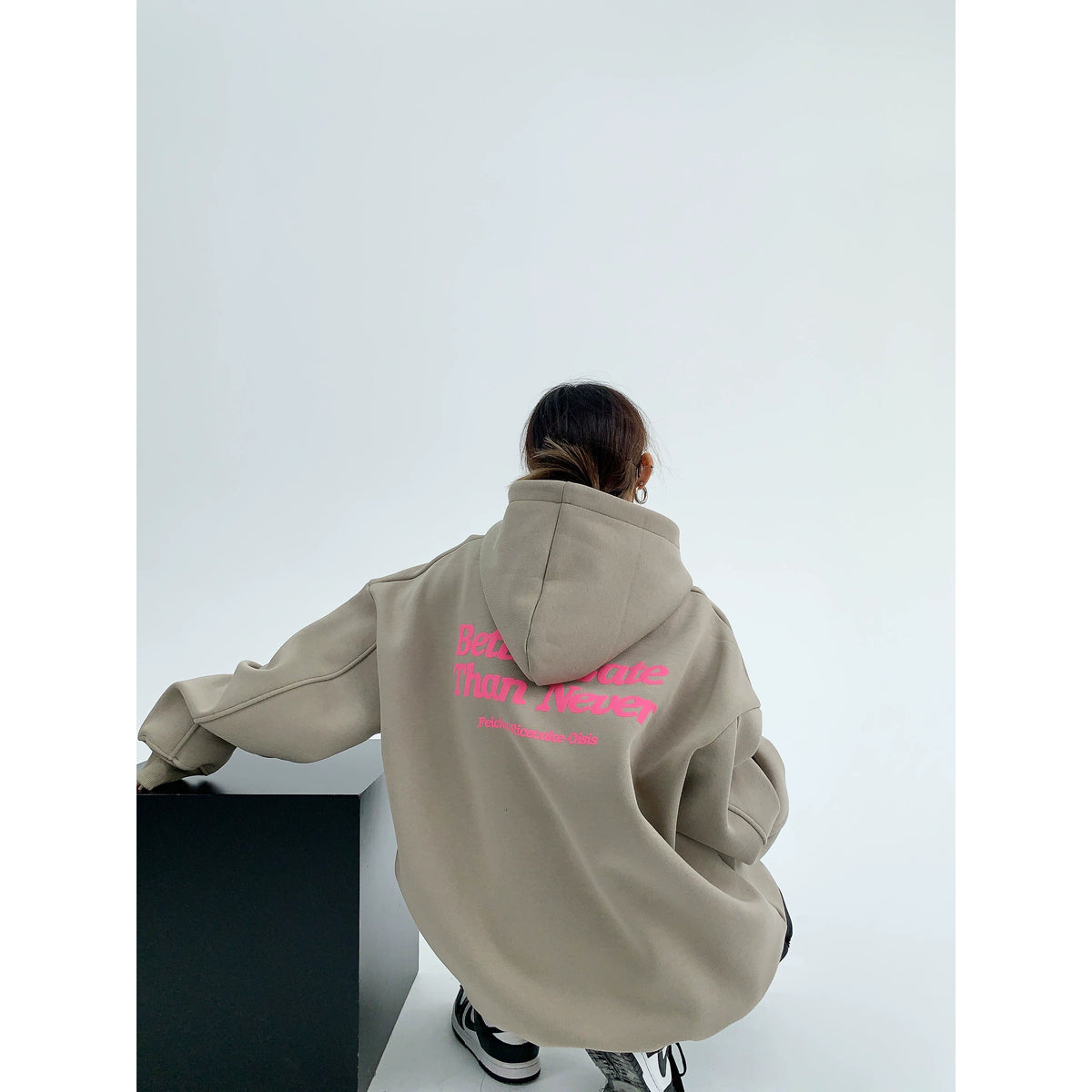 Sudadera con Capucha Oversize Estampada