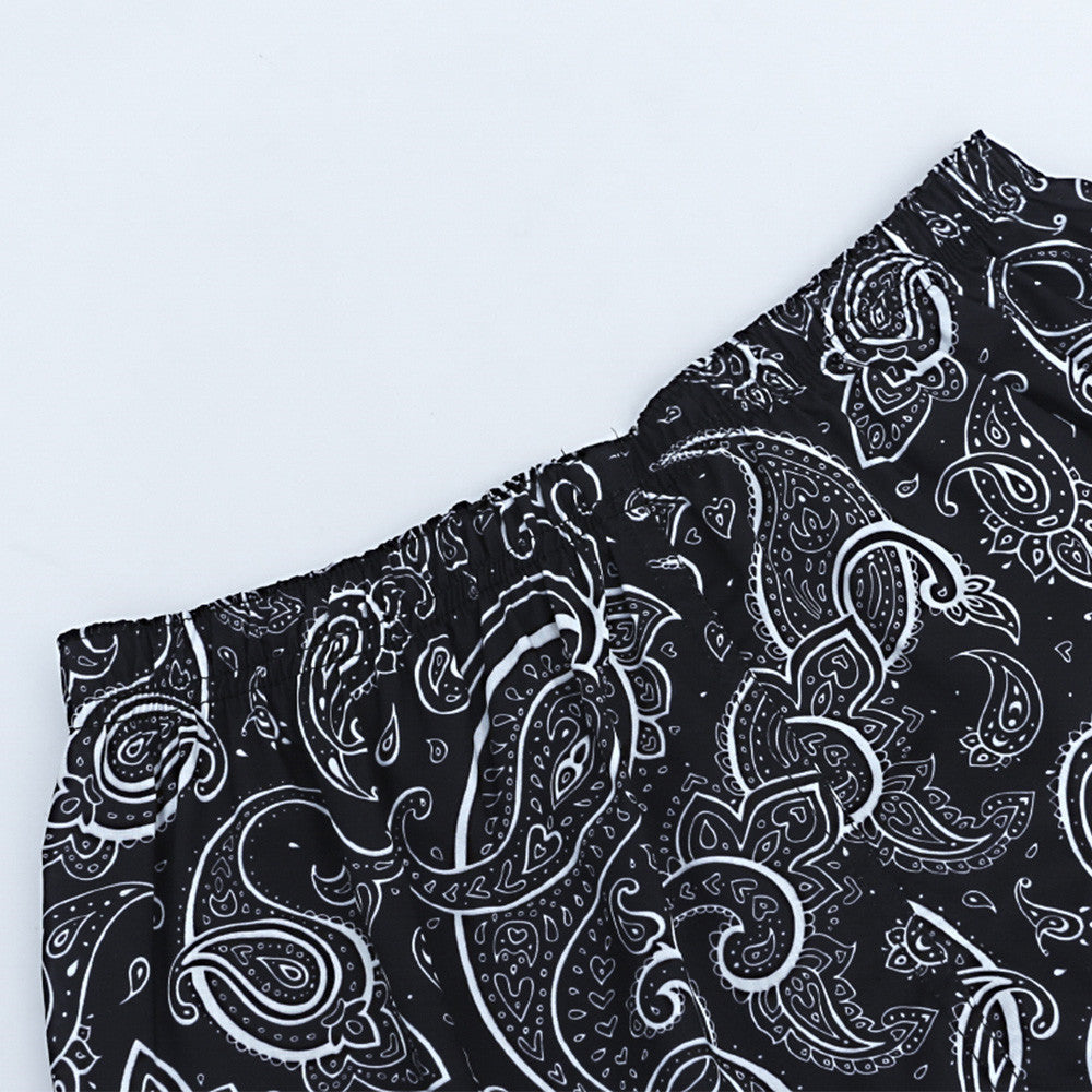 Short à fleurs de cajou