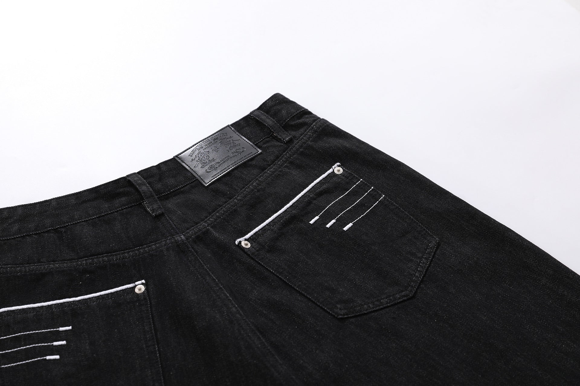 Raw Wash Wide Leg Denim Jort